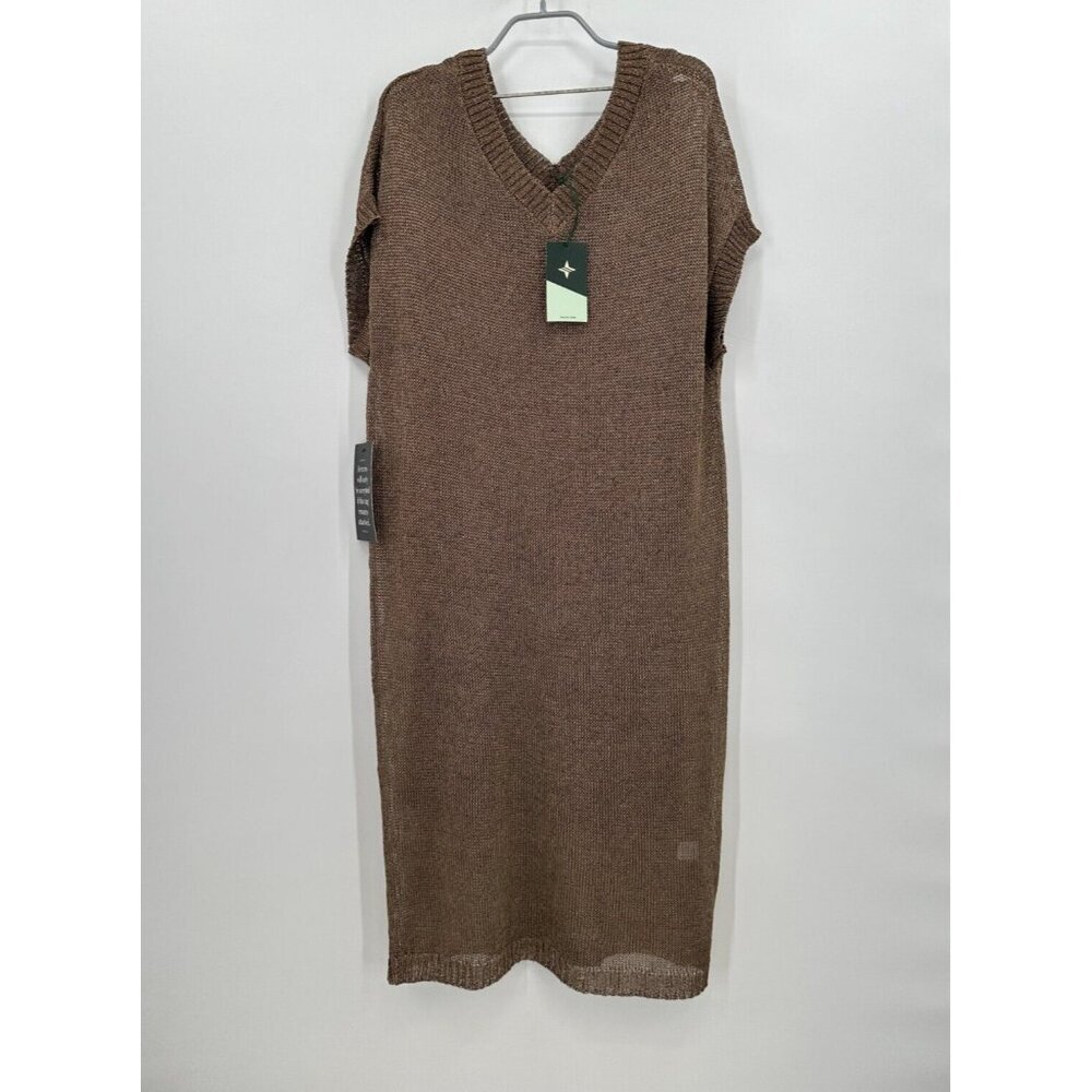 Tuckernuck Bronze Metallic Knit Indie Dress sz L Large Cocktail/Party NWF*